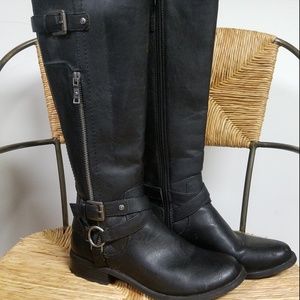 G GUESS Herly Equestrian Riding Moto Tall Boots